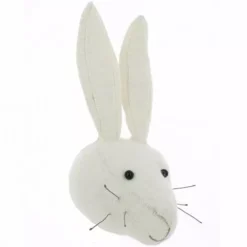 Fiona Walker Dierenkop Wit Konijn - Mini