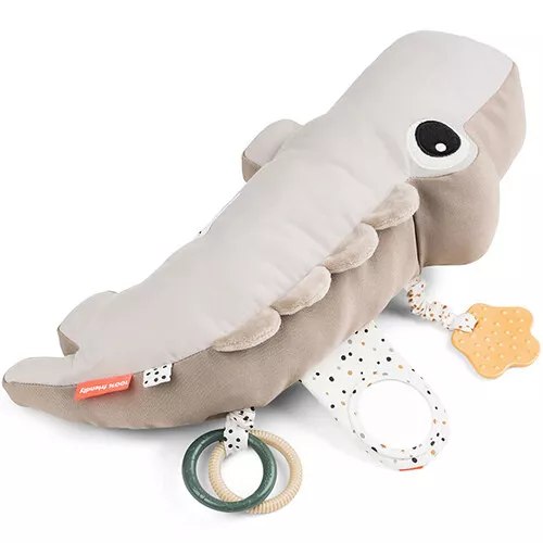 Done By Deer Activiteitenknuffel Croco - Sand - Afbeelding 2