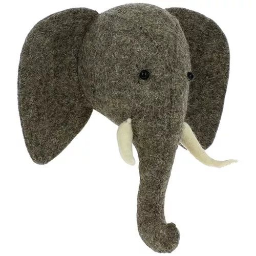 Fiona Walker Dierenkop Olifant Met Slagtanden - 30 Cm - Afbeelding 3