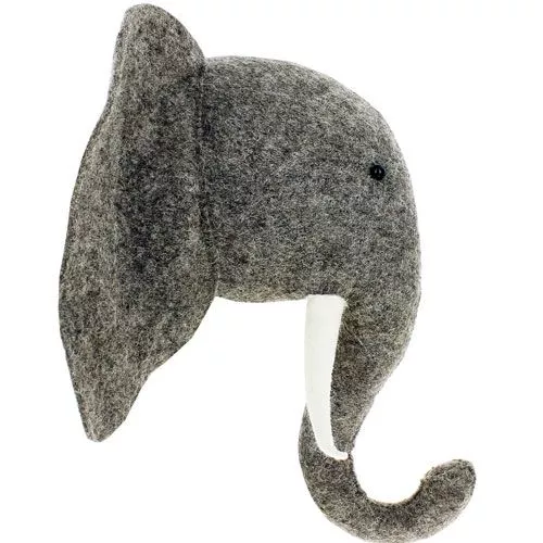 Fiona Walker Dierenkop Olifant Met Slagtanden - 30 Cm - Afbeelding 4