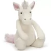 Jellycat Knuffeleenhoorn Bashful - M - 31 Cm