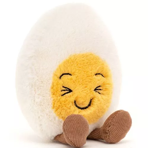 Jellycat Amuseables Knuffel Gekookt Ei - Blij - 14 Cm