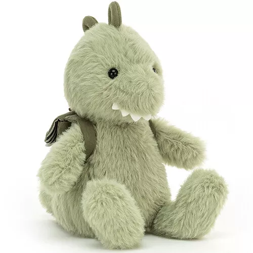 Jellycat Knuffeldino Met Rugzak - 24 Cm