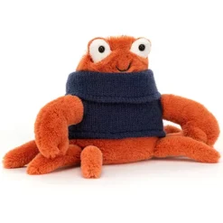 Jellycat Knuffelkrab Cozy Crew Crab - 13 Cm