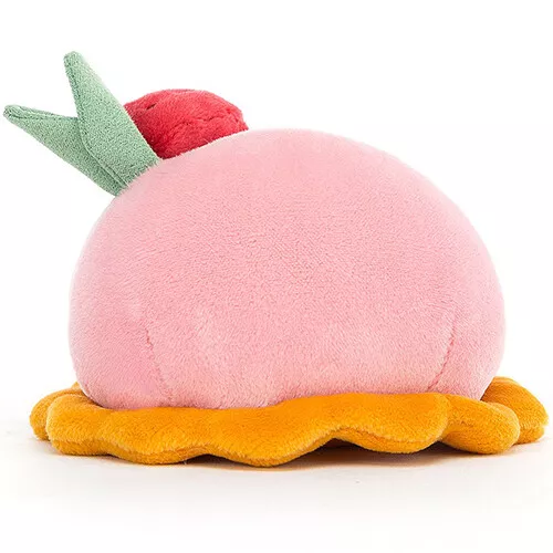 Jellycat Pretty Patisserie Knuffelboltaart Framboos - 10 Cm - Afbeelding 3