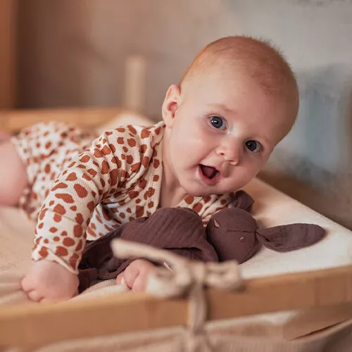 Jollein Speendoek Bunny Ears - Chestnut - Afbeelding 5