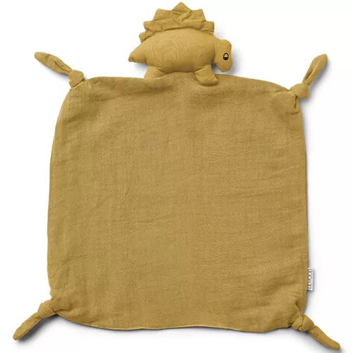 Liewood Knuffeldoek Agnete Dino - Mustard