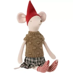 Maileg Knuffelmuis Kerstmeisje - Medium - 33 Cm