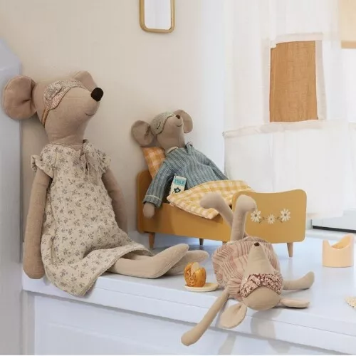 Maileg Knuffelmuis Nachtjapon - Maxi - 50 Cm - Afbeelding 3