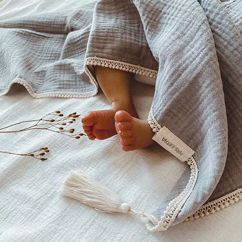 Mrs Ertha Hydrofieldoek En Knuffelrammelaar Eenhoorn - Ivory - Afbeelding 5