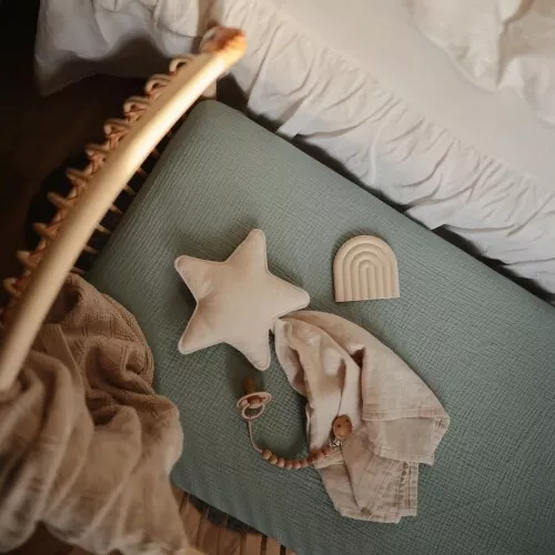 Mushie Knuffeldoek Star - Fog - Afbeelding 4