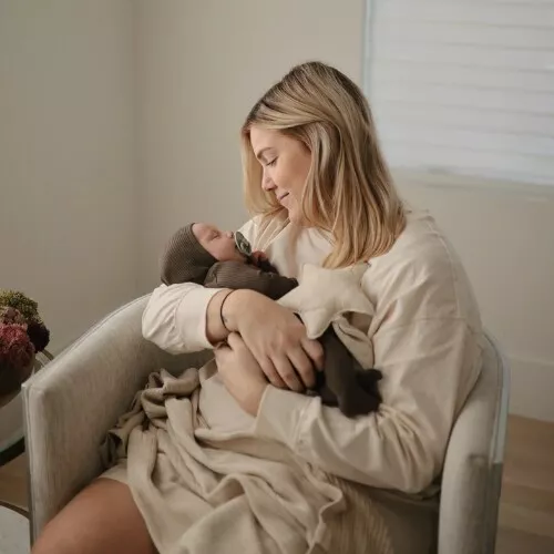 Mushie Knuffeldoek Star - Fog - Afbeelding 6