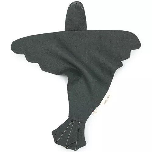 Nobodinoz Knuffeldoek Lin Français - Bird - Green Blue - Afbeelding 4