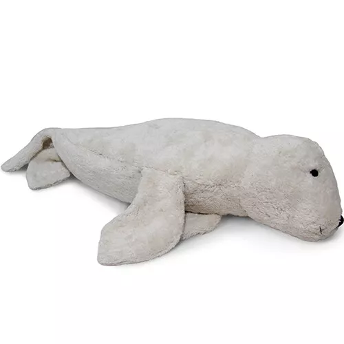 Senger Warmteknuffel Zeehond - Wit - 63 Cm