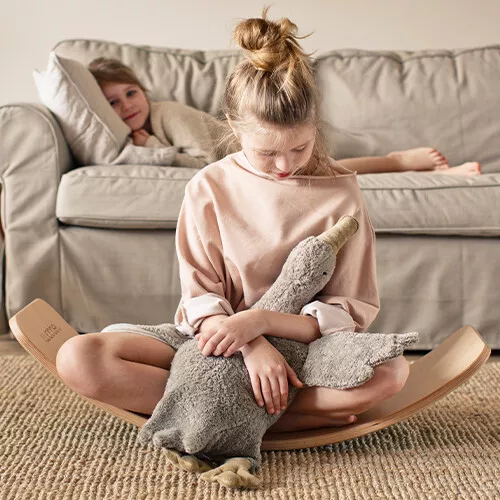 Senger Warmteknuffel Gans - Grijs - 80 Cm - Afbeelding 5